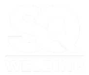White logo featuring the large letters "SQ" above a horizontal line, with the word "WELDING" in bold capital letters below the line.